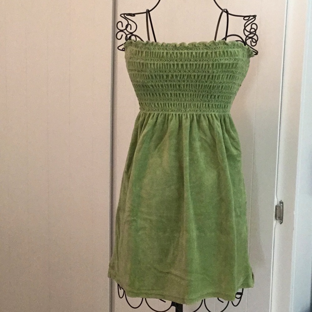 Juicy Couture- Terry Cloth Dress light green